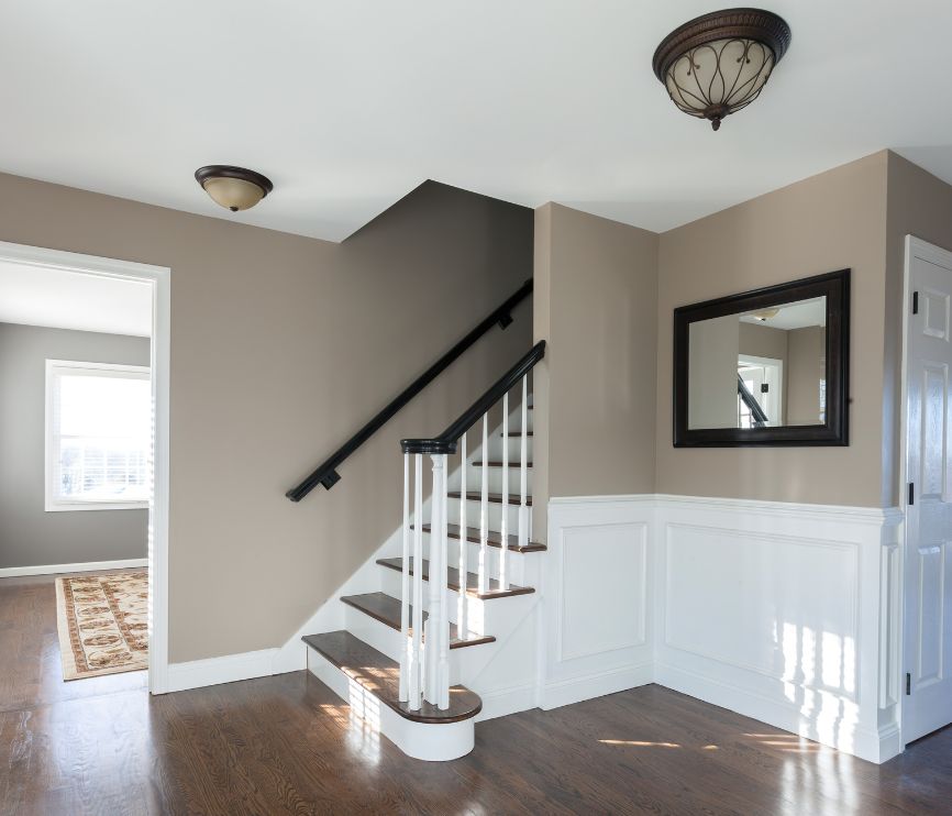 Escadas escorregadias em casa